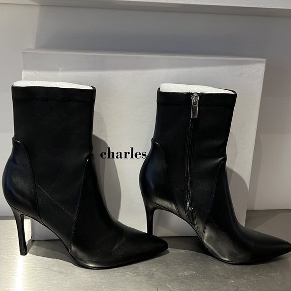 Charles David - Stiletto Heel - point toe - Leather Ankle boots - Picture 3 of 16